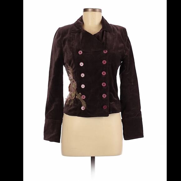 Diab’less Jackets & Blazers - Diab’less Diabless embroidered velvet military jacket, m